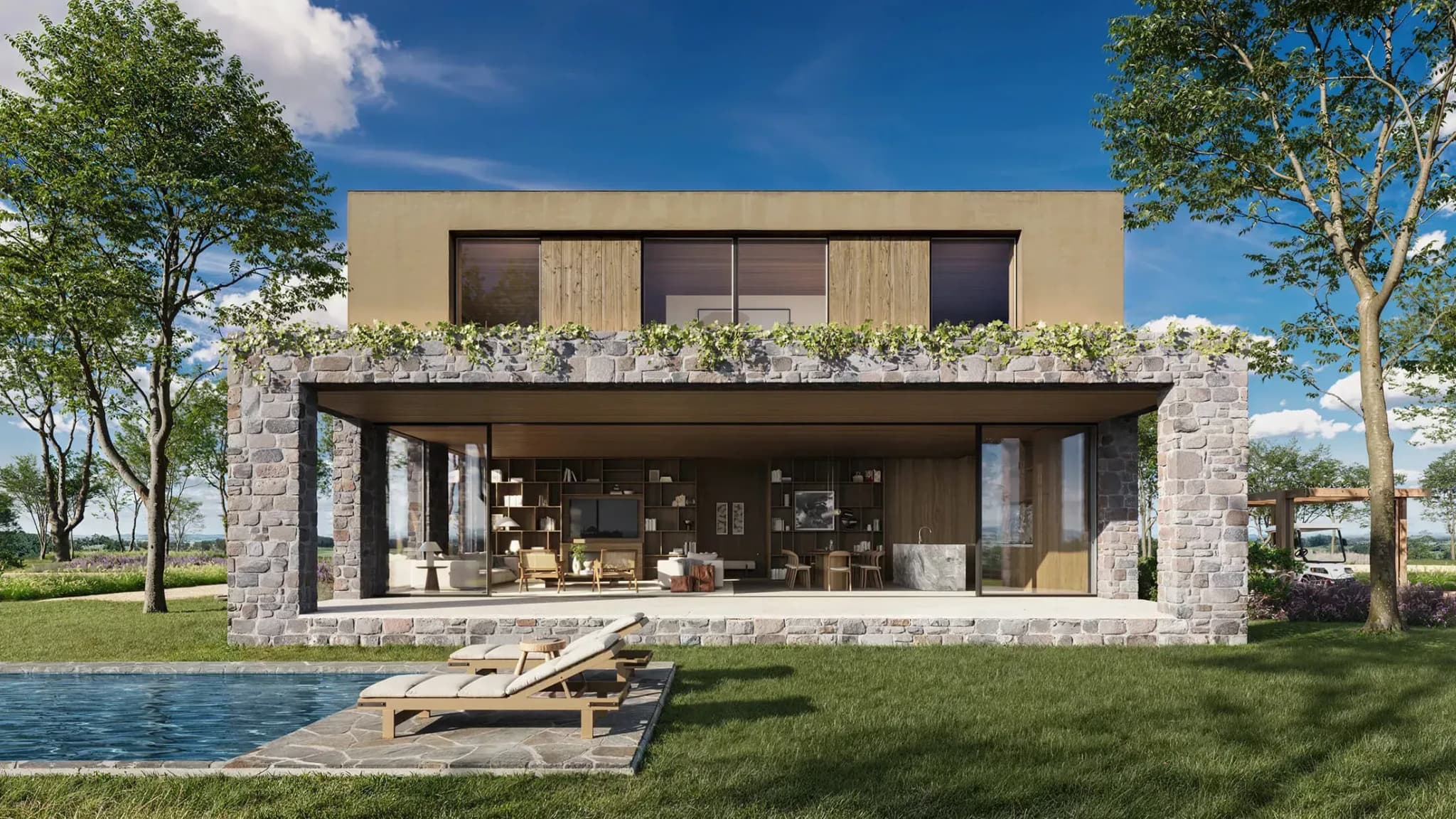 Golf Villas overlooking the Arnold Palmer golf course at Fasano Las Piedras