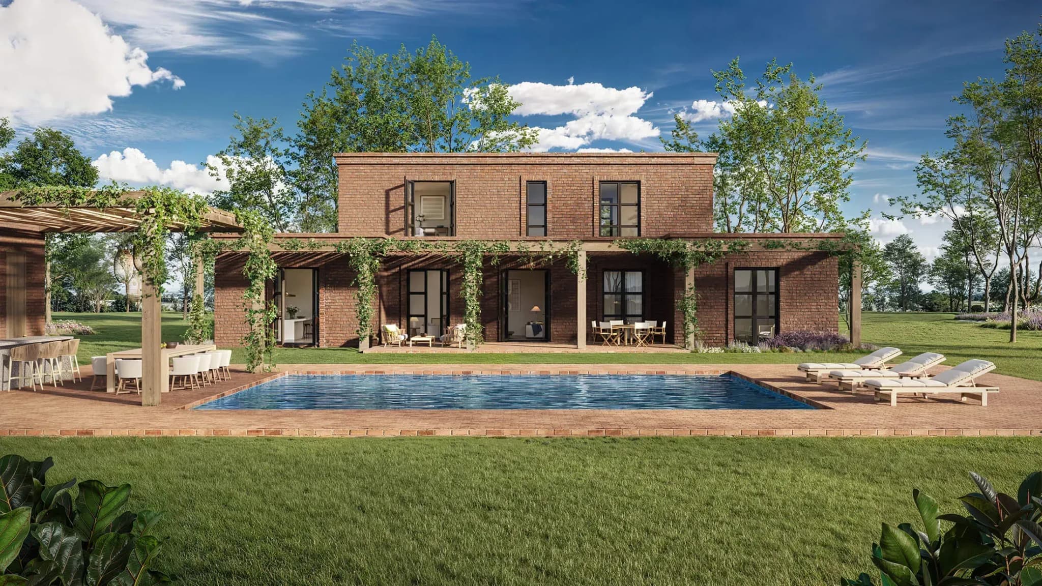 Country Residences integrated with the natural landscape at Fasano Las Piedras