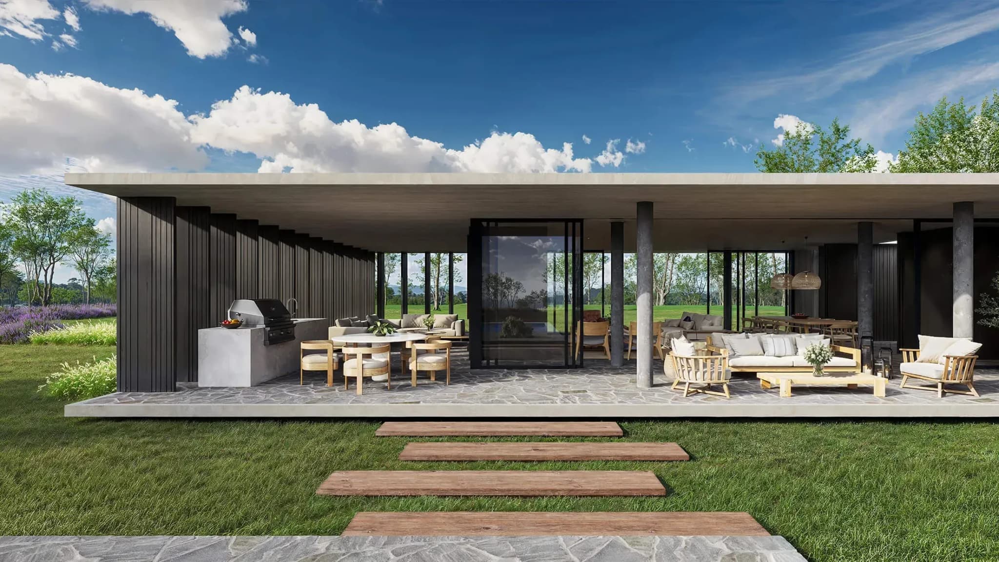 Polo House residence with private pool at Fasano Las Piedras